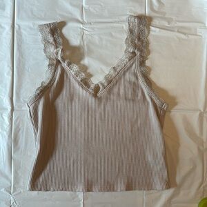 American Eagle Tank Top in Light/Pale Pink (Size Small)